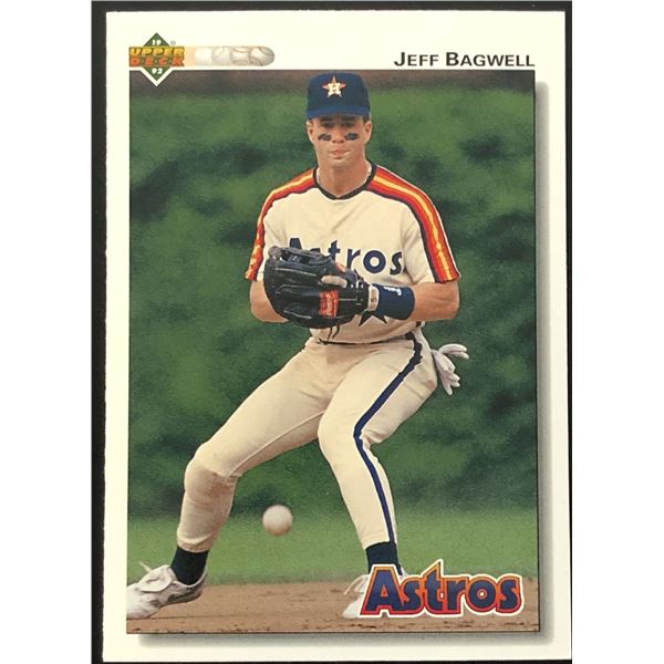 1992 UPPER DECK JEFF BAGWELL (HOF) ROOKIE CARD