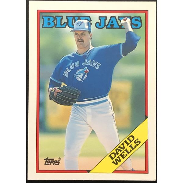 1988 TOPPS TRADED DAVID WELLS ROOKIE CARD