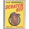 Image 1 : 1970 TOPPS HANK AARON (HOF) SCRATCH OFF