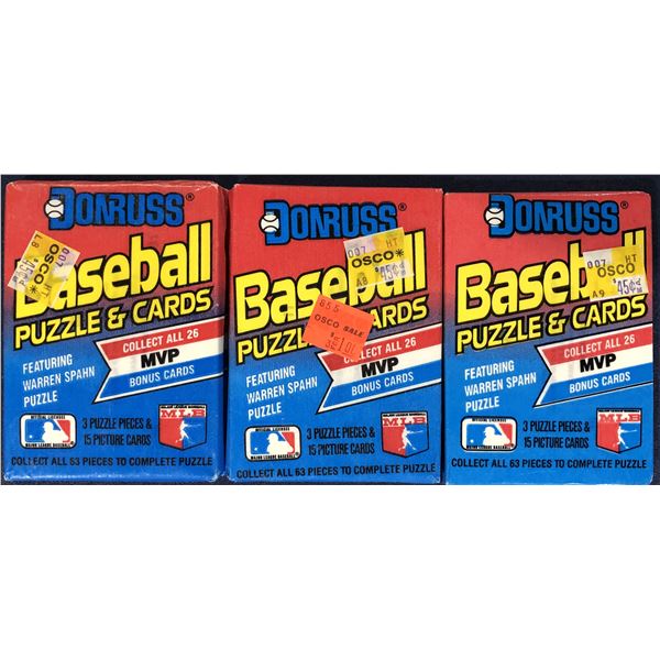 1989 DONRUSS BASEBALL WAX PACKS (3)