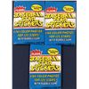Image 1 : 1981 FLEER BASEBALL STAR STICKERS - 3 WAX PACKS