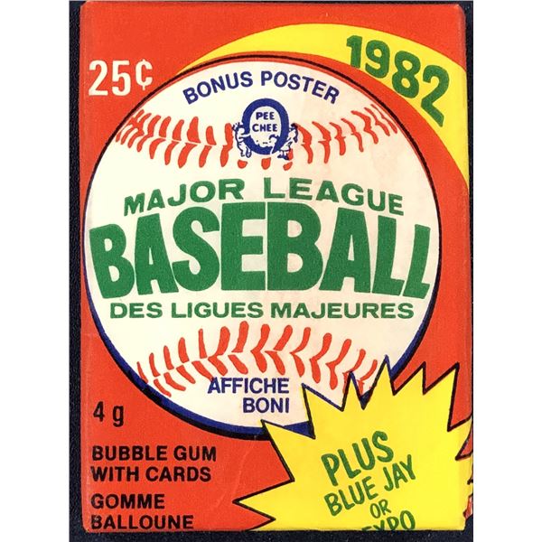 1982 O-PEE-CHEE BASEBALL WAX PACK
