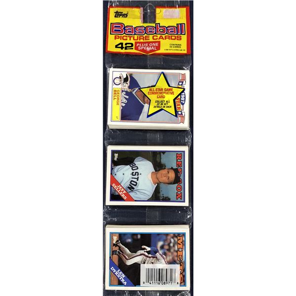 1988 TOPPS BASEBALL CELLO PACK - CAL RIPKEN JR. (HOF) SHOWING