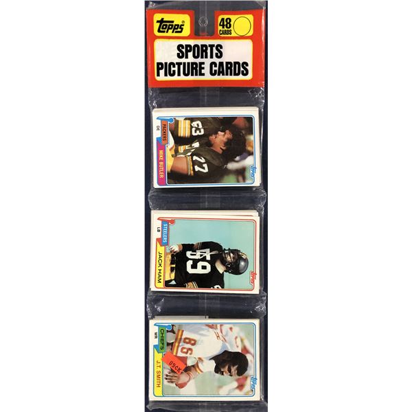 1981 TOPPS NFL CELLO PACK - JACK HAM SHOWING