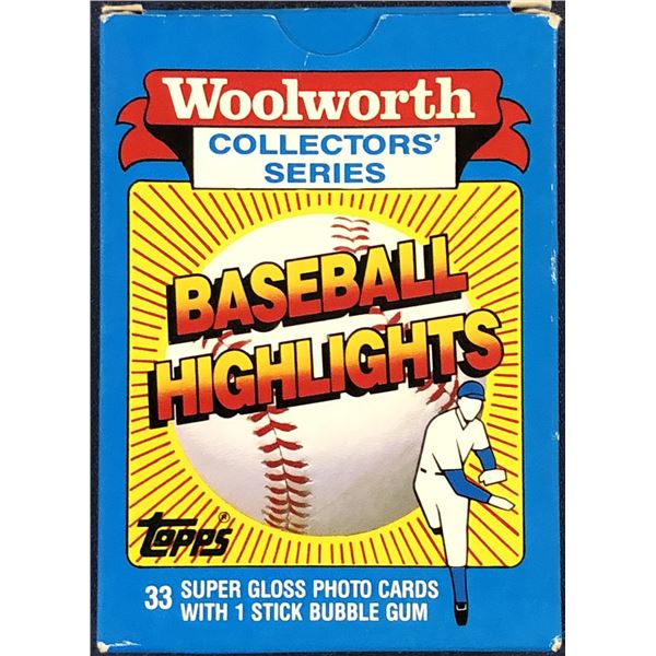 1988 TOPPS WOOLWORTH BASEBALL HIGLIGHTS BOX SET