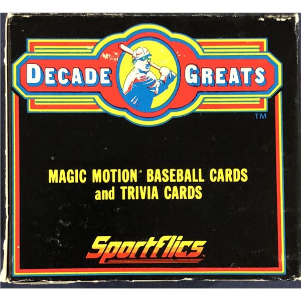 1986 SPORTSFLICS BASEBALL DECADE GREATS BOX SET