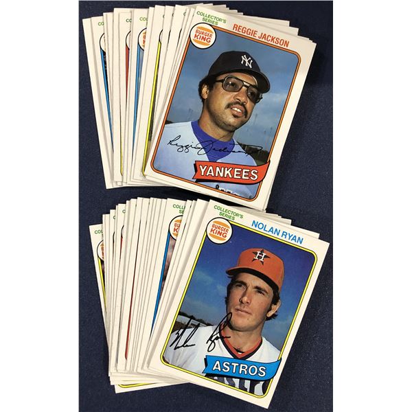 1980 TOPPS BURGER KING PITCH, HIT & RUN SET