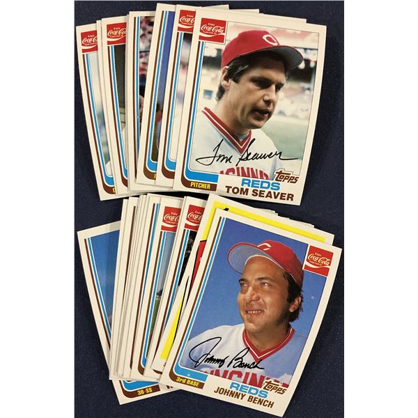 1982 TOPPS COCA COLA CINCINNATI REDS TEAM SET