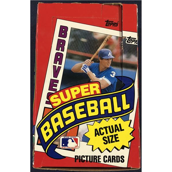 1984 TOPPS SUPER BASEBALL WAX BOX
