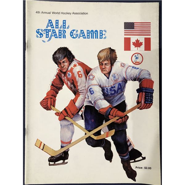 1976 WHA ALL STAR GAME PROGRAM