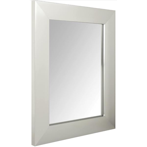 New Amazon Basics Rectangular wall mirror nickel 24 inch x 36 inch new in box