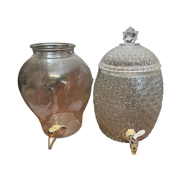 2PC glass beverage dispenser