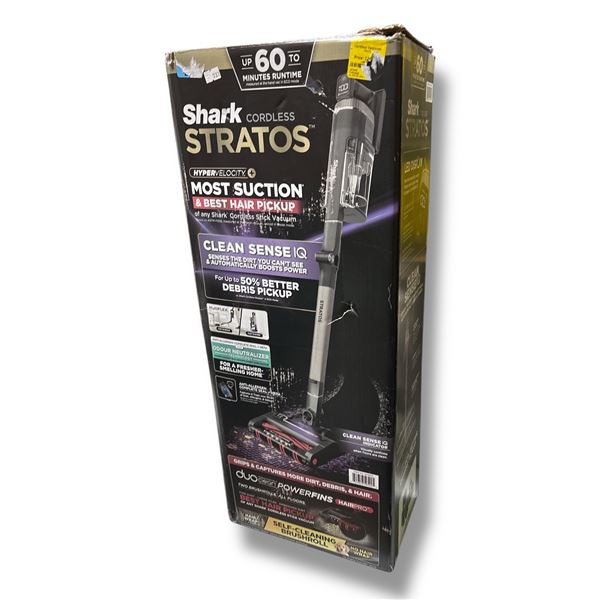 Shark Stratos cordless vacuum in box (working battery replacement needed)