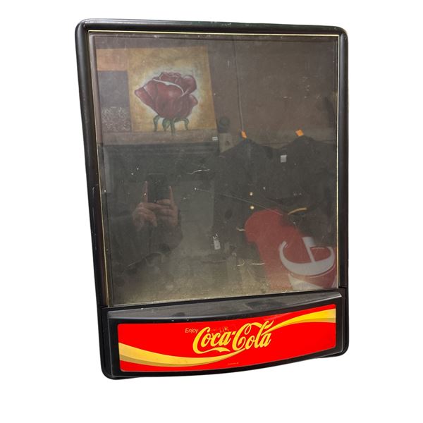 Vintage Enjoy Coca Cola light up sign -approx. 21 inch x 26 inch (some scratches) tested light up