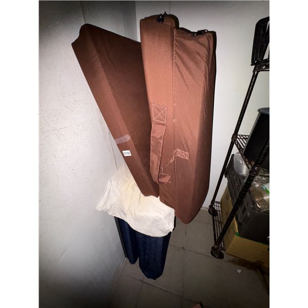 Twin size folding bed and mattress