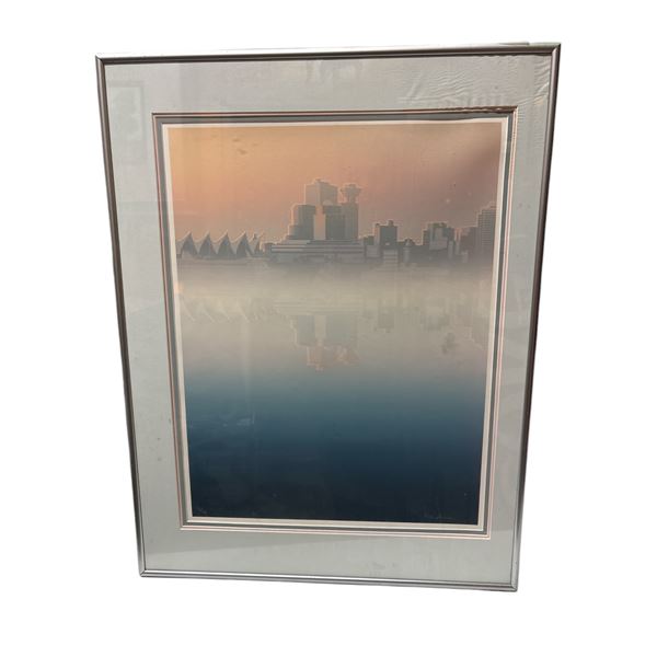 Framed Limited edition #192/186 original art print signed by artist Paciphica from estate approx. - 