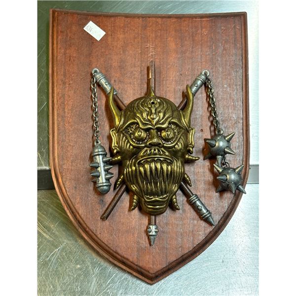 3 Weaponed Fantasy Plaque - 11 inch x 8 inch