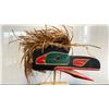 Image 2 : ARTIST SIGNED RAVEN MASK WITH MOVEABLE BEAK APPROX 16.5"L X5.5"W X16.5"H