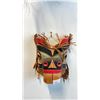 Image 1 : TONY GULARI SIGNED CEDAR BEAVER MASK WITH CEDAR HAIR ON SIDES AND TOP APPROX 9"L X5"W X8 3/4"H