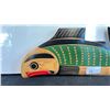 Image 2 : MATTHEW BAKER CEDAR CHINOOK SALMON CARVING APPROX 12"L X5"W X 1/2" H
