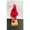 Image 3 : ARTIST SIGNED THUNDEDRBIRD CARVING WITH STRING TO OPEN BEAK APPROX 5.5"L X 2.5"W X 8" H
