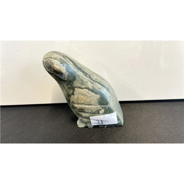 SOAPSTONE CARVING APPROX 3.5 L X 2 W X 4.5  H