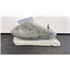 Image 2 : ARTIST SIGNED WHALE SOAPSTONE CARVING APPROX 5"L X 2.5"W X 2 5/8"H