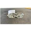 Image 1 : HOLLOW PEWTER BRACELET WITH EAGLE HEADS