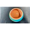 Image 2 : ARTIST SIGNED CERAMIC BOWL, SALMON AND HUMAN SPIRIT