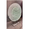 Image 2 : "TSIMSHIAN MOON" APPROX 20" PANEL IN GLASS OVER PAINTED STEEL BASE BY TERRY STARR (TSIMSHIAN)