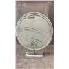 Image 1 : "BIRTH OF THE TSIMSHIAN NATION" APPROX 20" PANEL IN GLASS OVER PAINTED STEEL BASE BY TERRY STARR