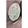 Image 3 : "TSIMSHIAN EAGLE" APPROX 20" PANEL IN GLASS ABOVE PAINTED STEEL BASE BY HENRY REECE (TSIMSHIAN)