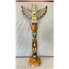 Image 1 : HAND CARVED FIRST NATIONS TOTEM BY SAM HENDERSON OF KWAKWAKA'WAKW APPROX 3FT HIGH