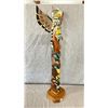 Image 3 : HAND CARVED FIRST NATIONS TOTEM BY SAM HENDERSON OF KWAKWAKA'WAKW APPROX 3FT HIGH