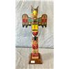 Image 1 : HAND CARVED FIRST NATIONS TOTEM BY SAM HENDERSON OF KWAKWAKA'WAKW APPROX 20IN HIGH