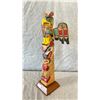 Image 3 : HAND CARVED FIRST NATIONS TOTEM BY SAM HENDERSON OF KWAKWAKA'WAKW APPROX 20IN HIGH