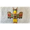 Image 4 : HAND CARVED FIRST NATIONS TOTEM BY SAM HENDERSON OF KWAKWAKA'WAKW APPROX 20IN HIGH