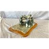 Image 3 : SOAPSTONE & SEALSKIN INUIT GAME CARVING BY ROB MARTIN