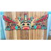 Image 1 : LARGE HAND CARVED FIRST NATIONS ORCA & THUNDERBIRD PLAQUE BY JOHN JOSEPH OF SQUAMISH INDIAN BAND