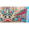 Image 3 : LARGE HAND CARVED FIRST NATIONS ORCA & THUNDERBIRD PLAQUE BY JOHN JOSEPH OF SQUAMISH INDIAN BAND
