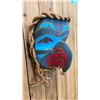 Image 3 : LARGE HAND CARVED FIRST NATIONS HAWK MASK BY EMIL THIBERT APPROX 15X15"