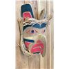 Image 2 : LARGE HAND CARVED FIRST NATIONS EAGLE MASK BY EMIL THIBERT APPROX 17X 10"