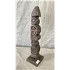 Image 2 : HAND CARVED FIRST NATIONS TOTEM POLE APPROX 17" HIGH