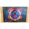 Image 1 : ORIGINAL OIL ON CANVAS BY F. ANDERSON JR TITLED "HEILTSUK SEA WOLVES & SUN "SPIRITUAL BOND'" 40.5"