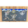 Image 1 : ORIGINAL OIL ON CANVAS BY F. ANDERSON JR TITLED "HEILTSUK SPIRIT DANCERS "WE ARE COMING HOME" 39" X