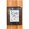 Image 1 : FRAMED LEP (43/150) BY FRED ANDERSON JR. TITLED "HIELTSUK HUMMINGBIRDS & BUTTERFLIES" 17" X 21"