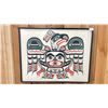 Image 1 : FRAMED LEP (96/200) BY TONY HUNT TITLED "KWAKIULT KOLUS" 23" X 18"