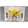 Image 1 : ORIGINAL ARTWORK BY RAY ROBINSON TITLED "PROUD RAVEN IN THE SUN" 15" X 10.5"