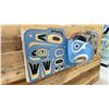 Image 2 : EAGLE MASK & PLAQUE BY METIS ARTIST PASCAL PELLITIER 60.5" X 22"