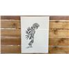 Image 1 : ARTIST SIGNED ORIGINAL PENCIL ON PAPER TITLED "LITTLE DANCER" 18" X 24"